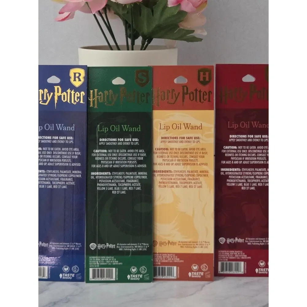 Harry Potter Hogwarts Lip Oil Wand Set of 4